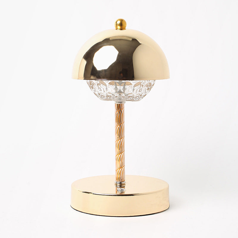 Rechargeable Iron Dome Flower Table Lamp