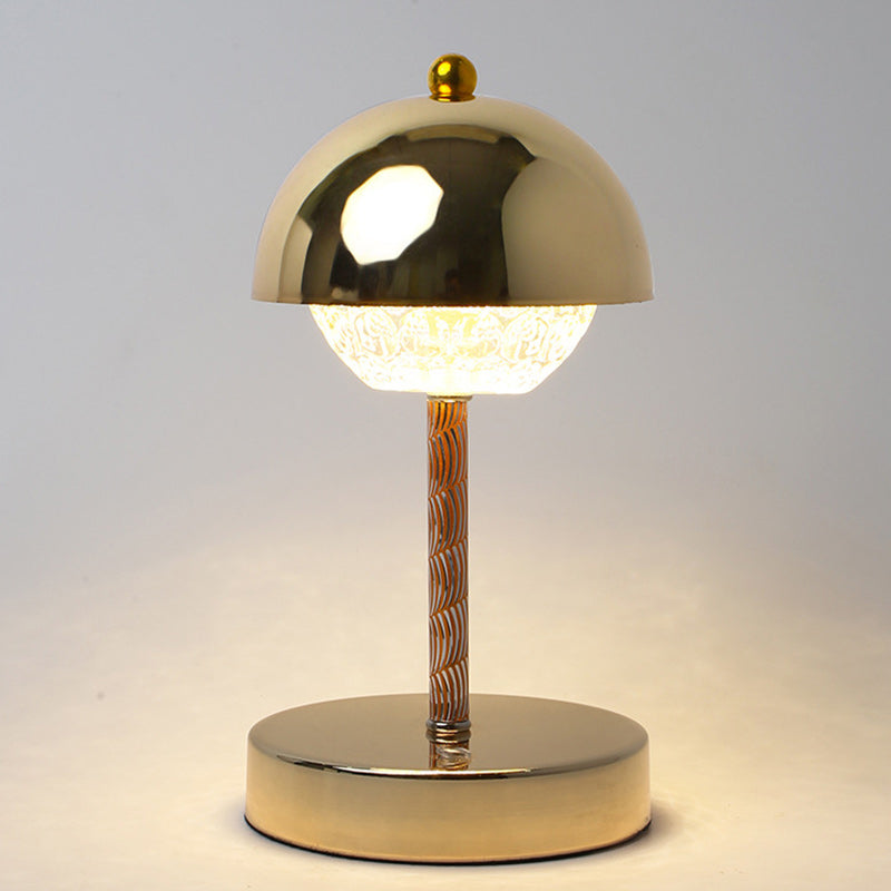 Rechargeable Iron Dome Flower Table Lamp