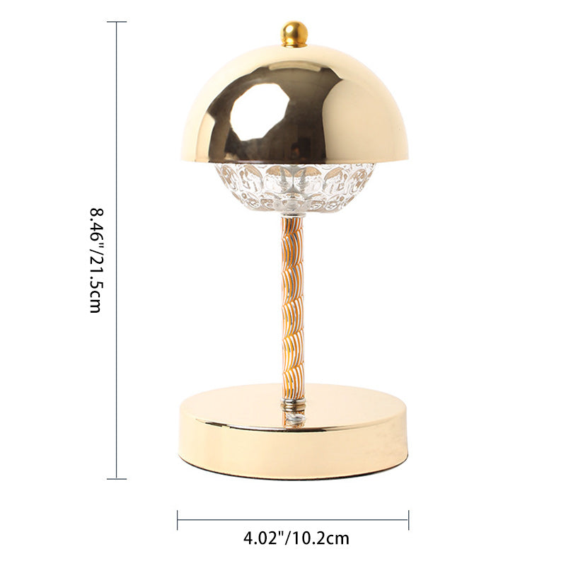 Rechargeable Iron Dome Flower Table Lamp