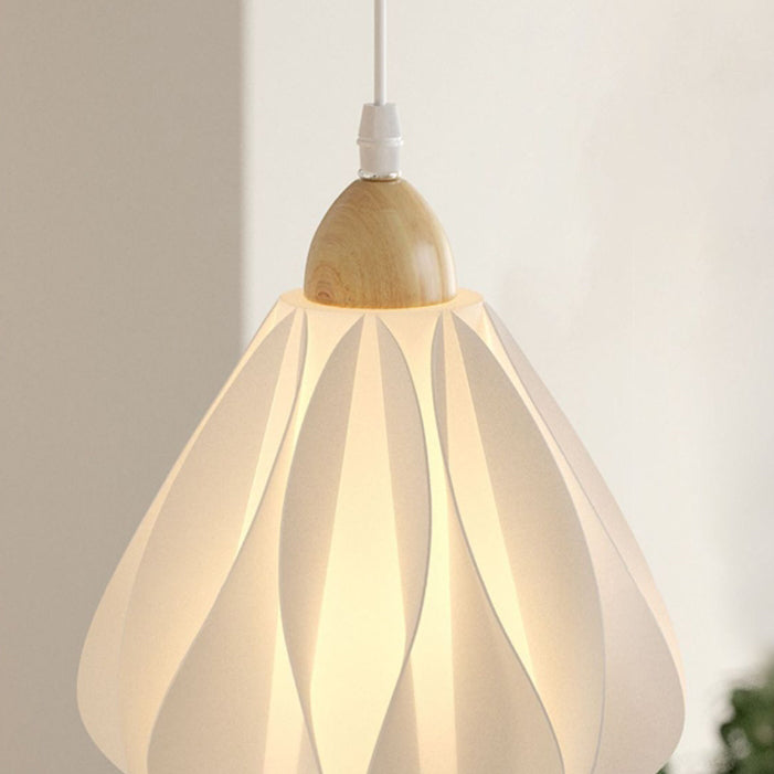 Wood PLA Skirt Petal Wall Lamp