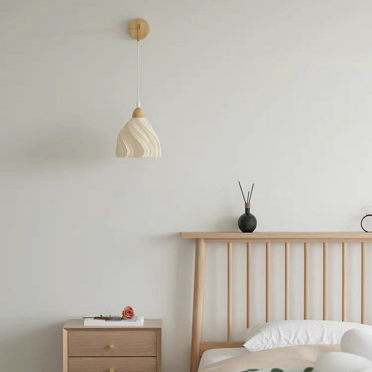 Wood PLA Skirt Petal Wall Lamp