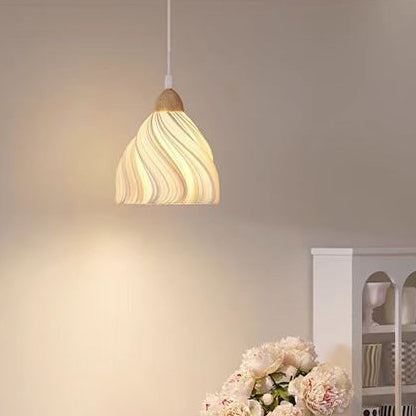 Wood PLA Skirt Petal Wall Lamp
