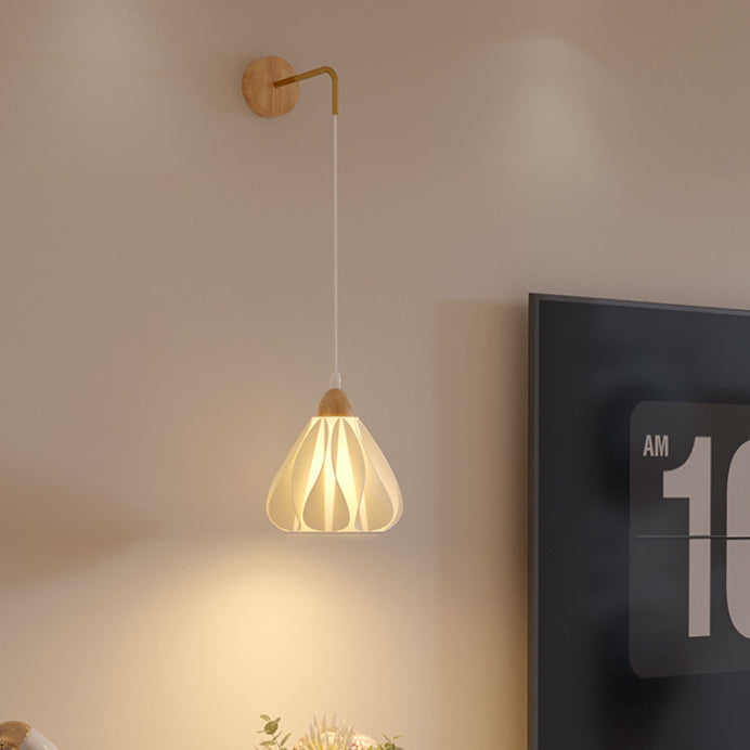 Wood PLA Skirt Petal Wall Lamp