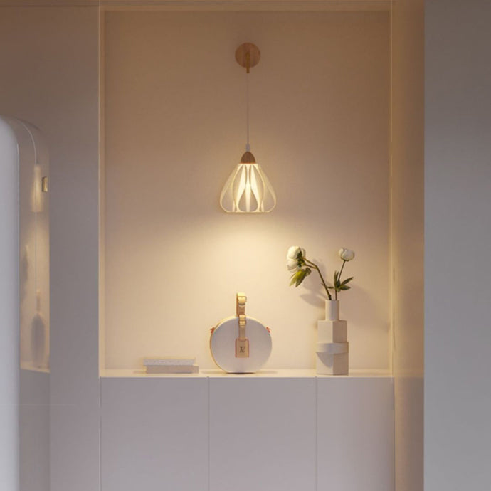Wood PLA Skirt Petal Wall Lamp
