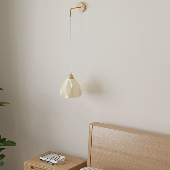 Wood PLA Skirt Petal Wall Lamp