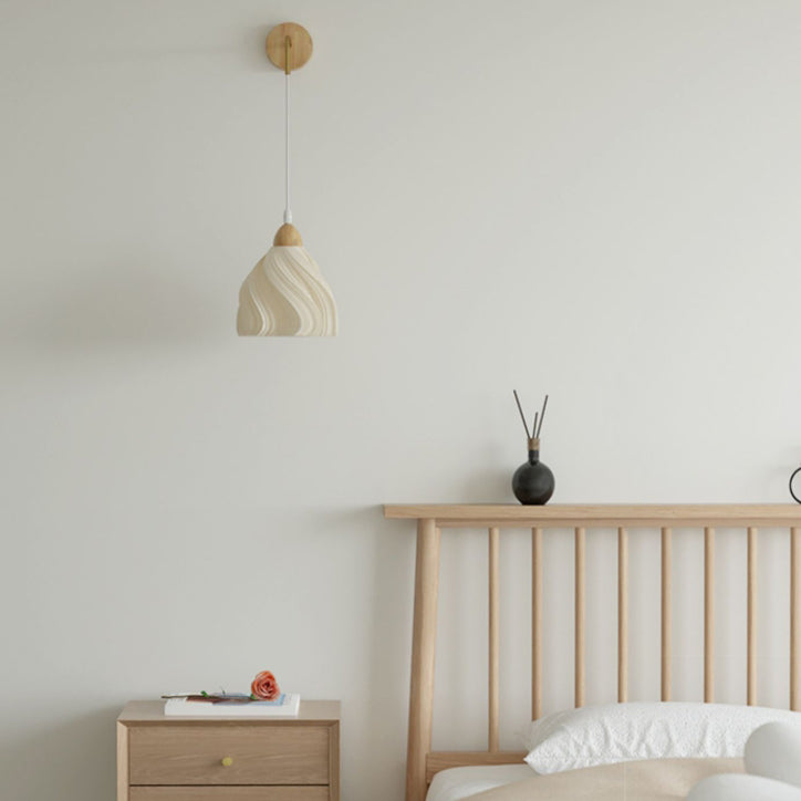 Wood PLA Skirt Petal Wall Lamp