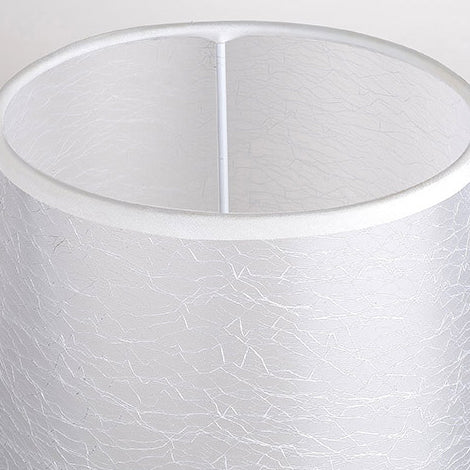 Fabric Iron Cylinder Brushed Table Lamp