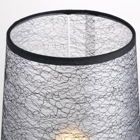 Fabric Iron Cylinder Brushed Table Lamp