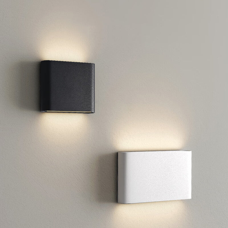 Aluminum Square Rectangular Bedside Wall Lamp