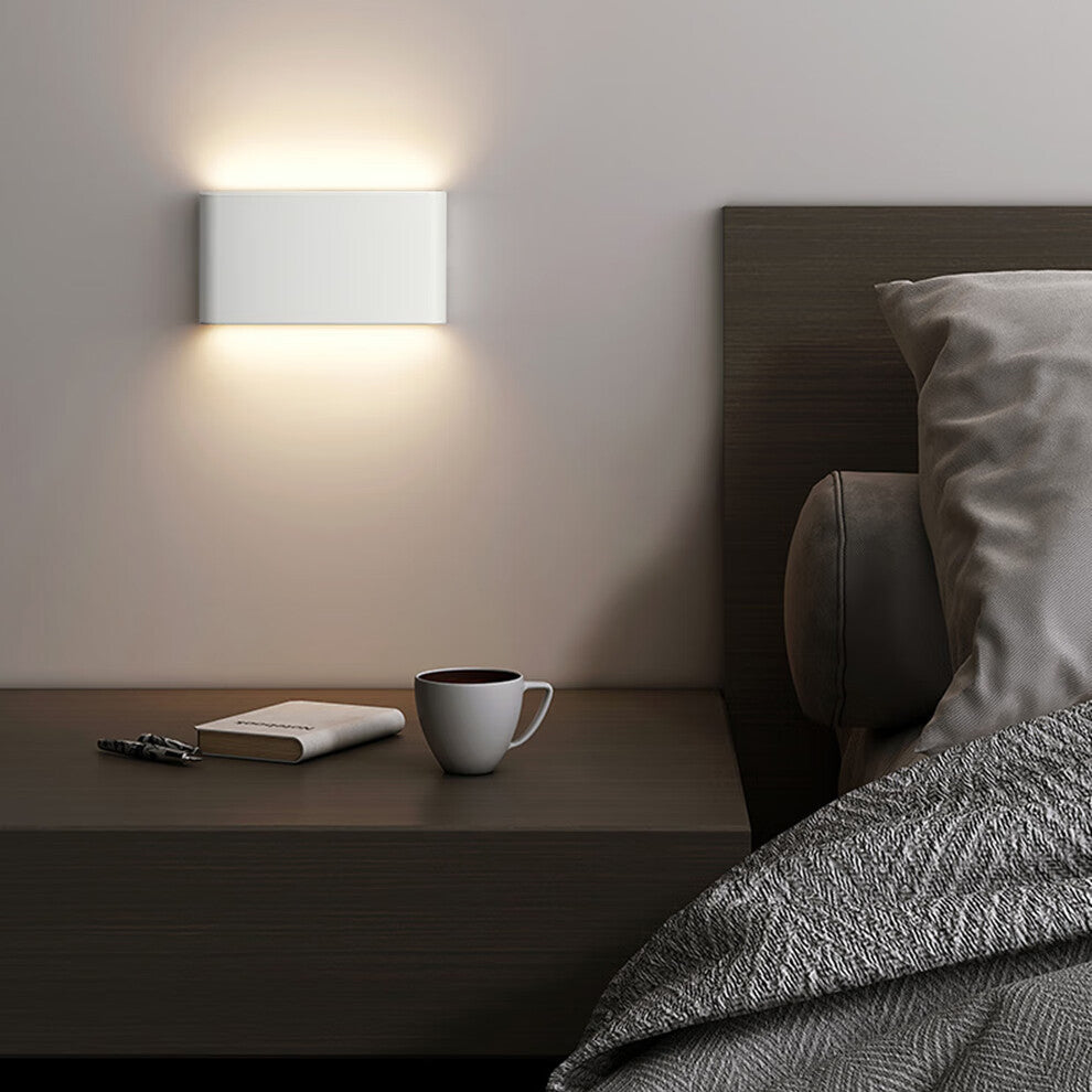 Aluminum Square Rectangular Bedside Wall Lamp