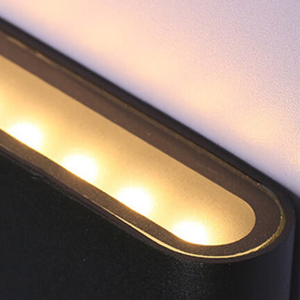 Aluminum Square Rectangular Bedside Wall Lamp