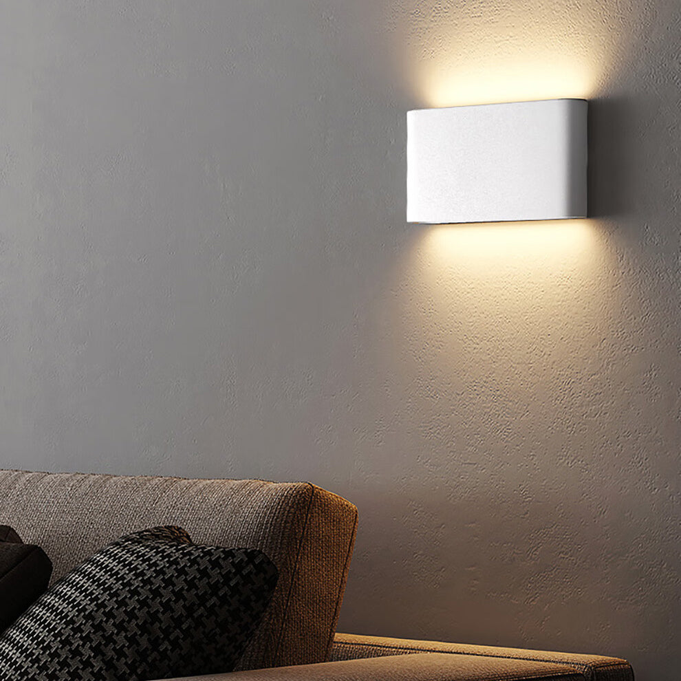 Aluminum Square Rectangular Bedside Wall Lamp