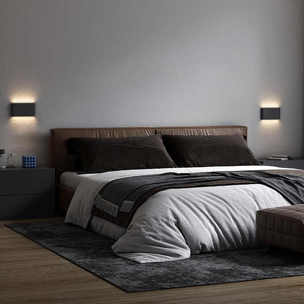 Aluminum Square Rectangular Bedside Wall Lamp
