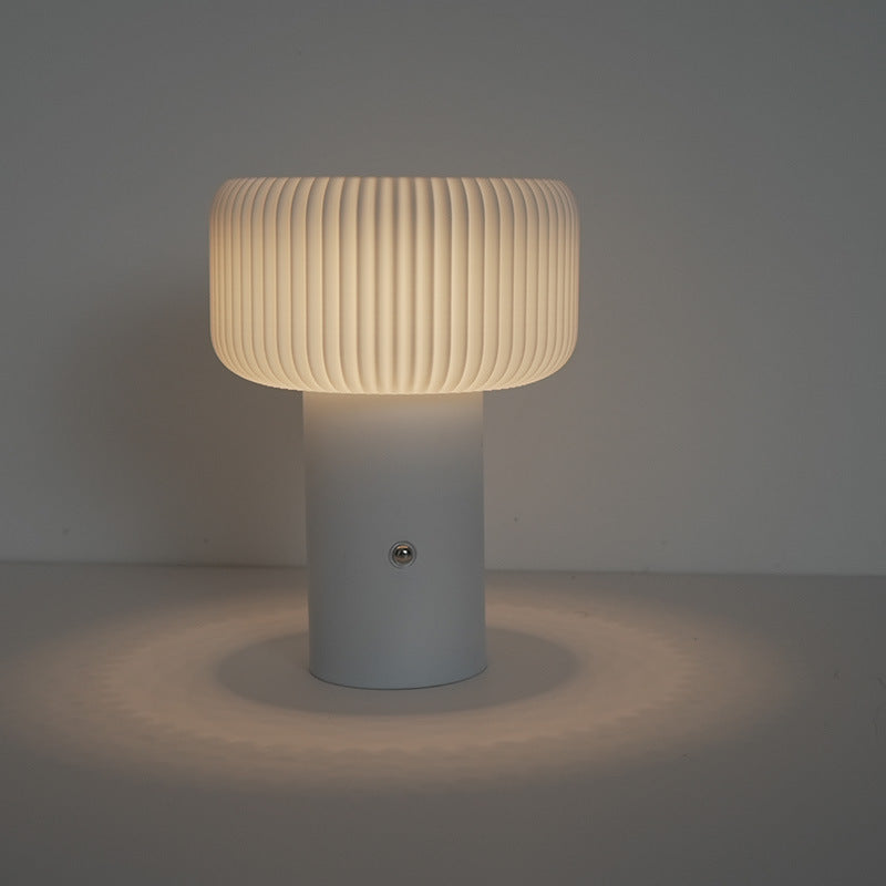 Rechargeable Iron PC Cylinder Table Lamp