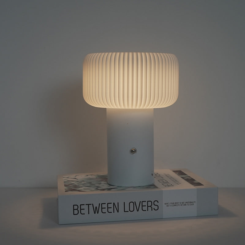 Rechargeable Iron PC Cylinder Table Lamp