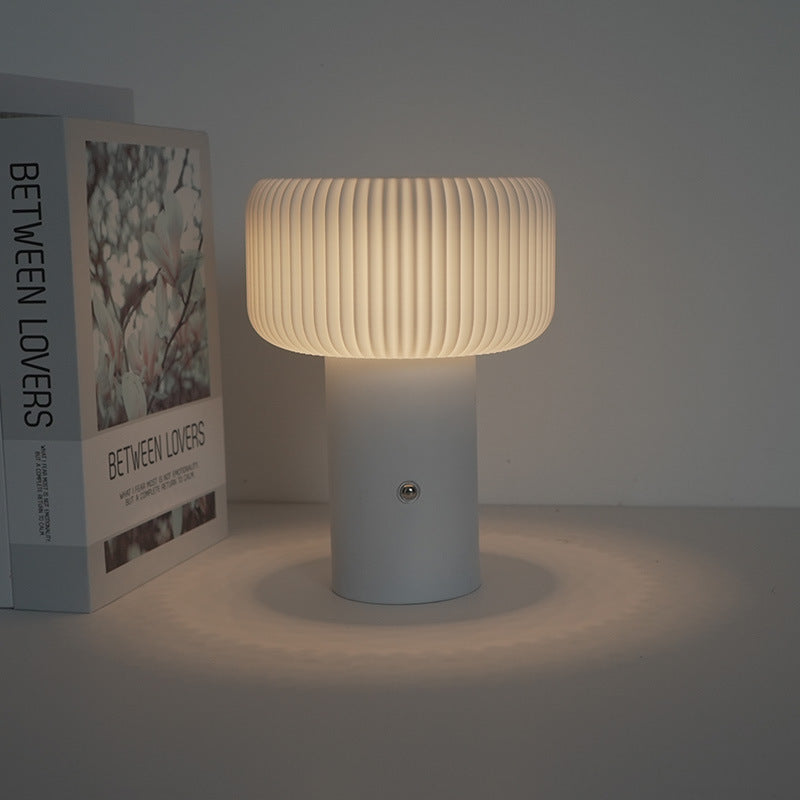 Rechargeable Iron PC Cylinder Table Lamp