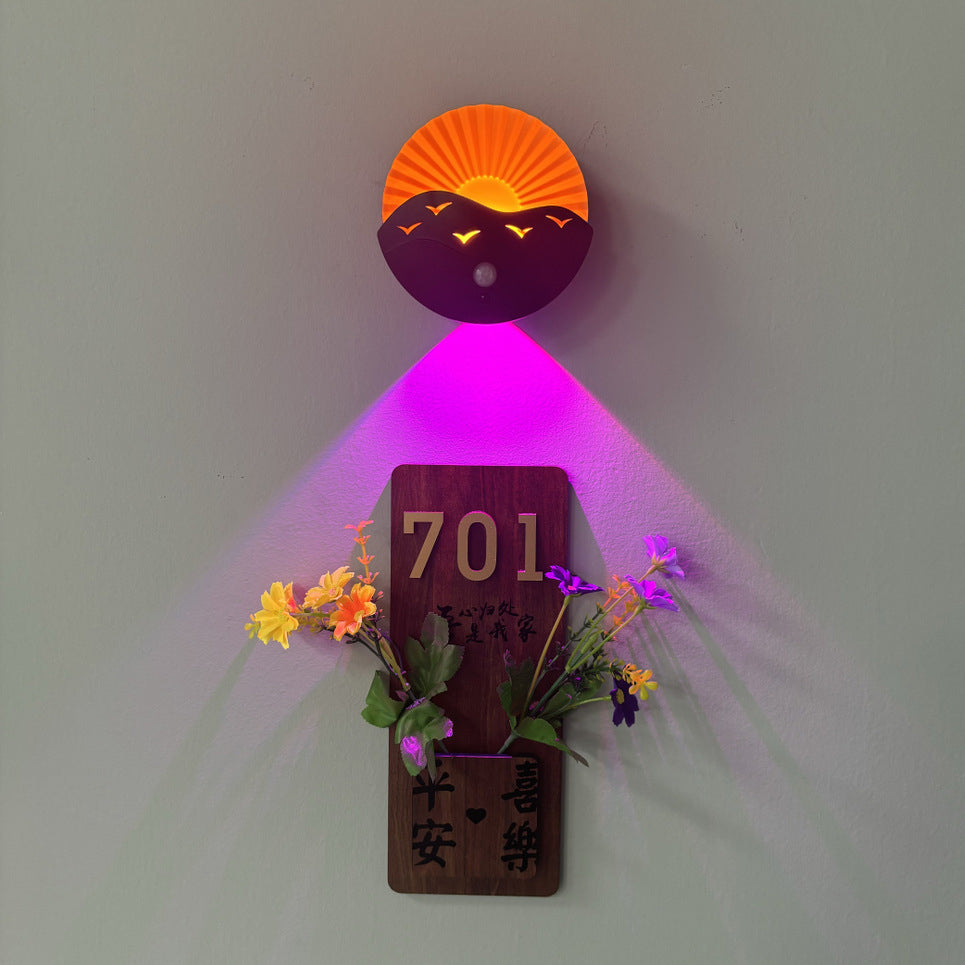 Rechargeable Battery Magnetically Round Wall Lamp