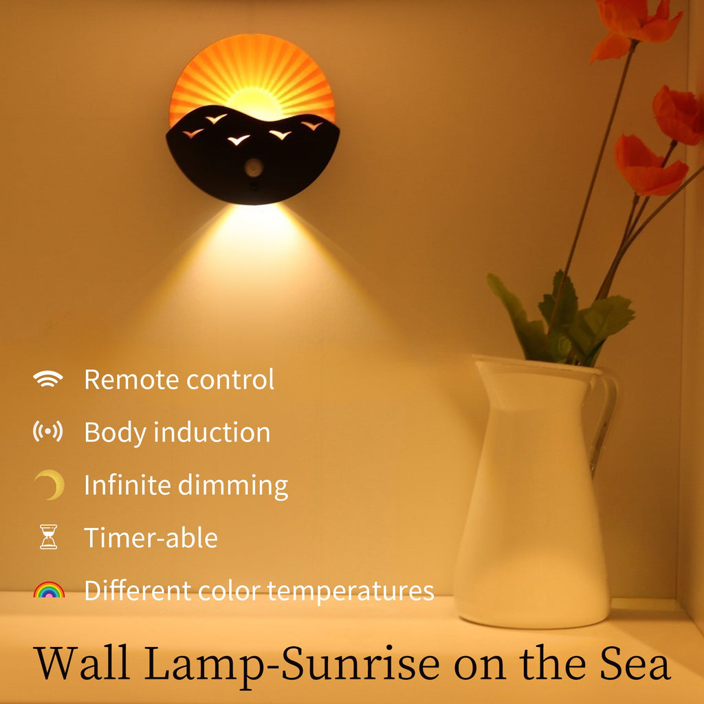 Rechargeable Battery Magnetically Round Wall Lamp