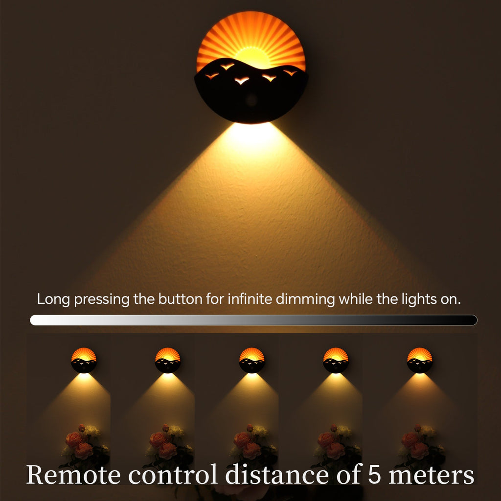 Rechargeable Battery Magnetically Round Wall Lamp