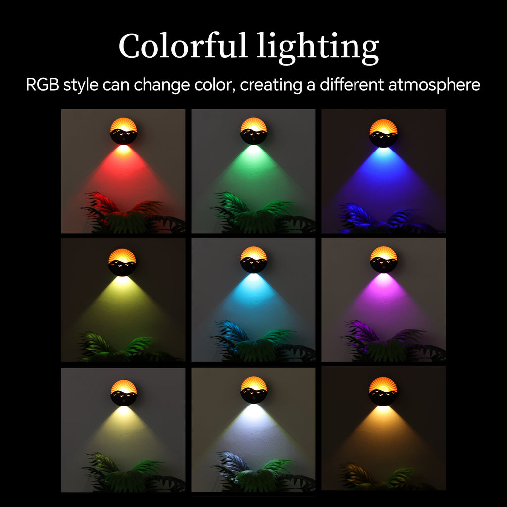 Rechargeable Battery Magnetically Round Wall Lamp
