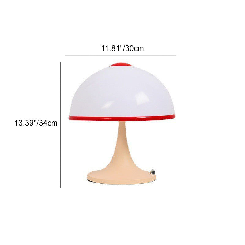 Dome Mushroom Iron Acrylic Table Lamp