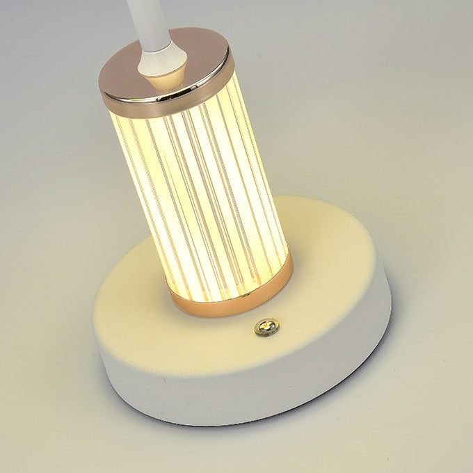 Rechargeable Iron Acrylic Conic Table Lamp