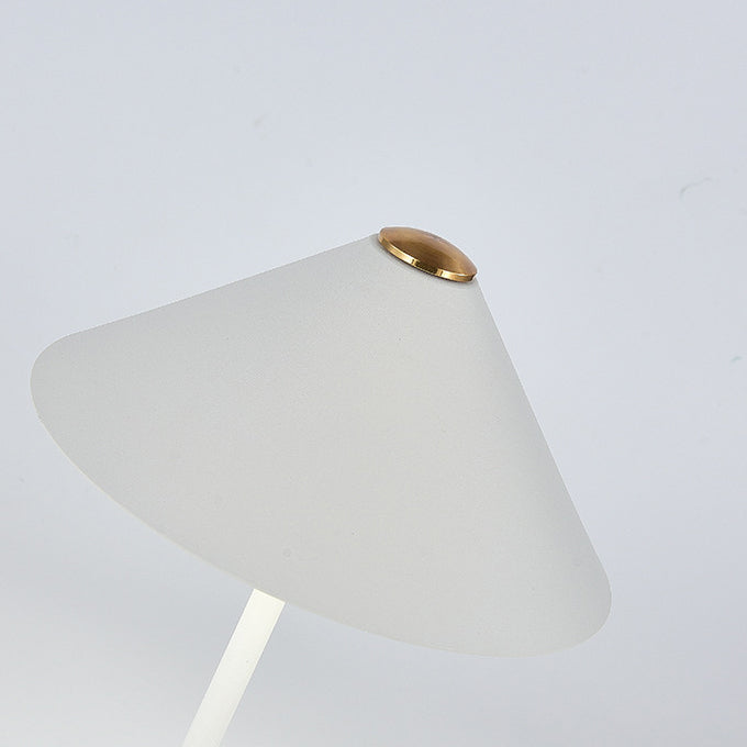 Rechargeable Iron Acrylic Conic Table Lamp