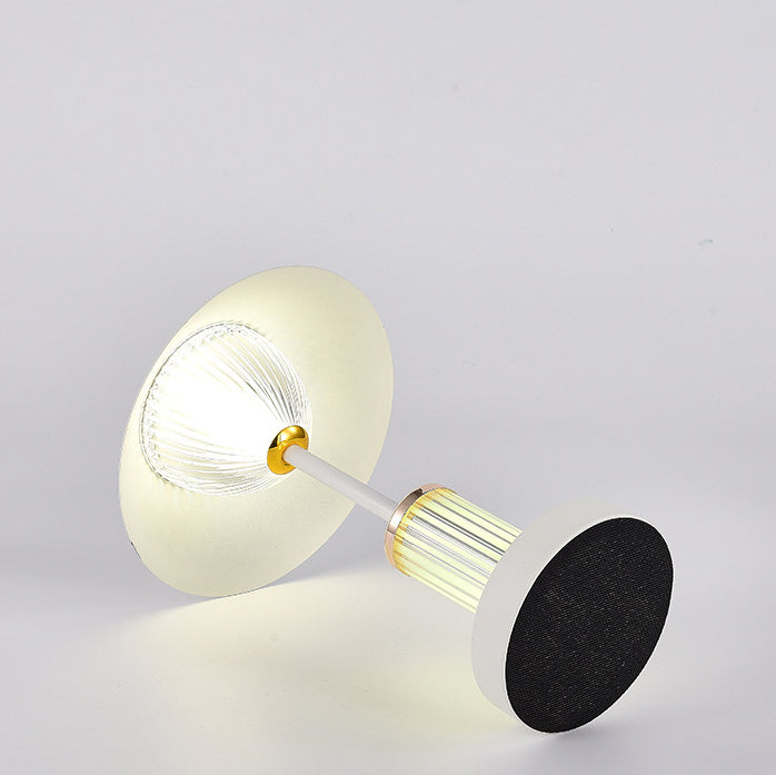 Rechargeable Iron Acrylic Conic Table Lamp