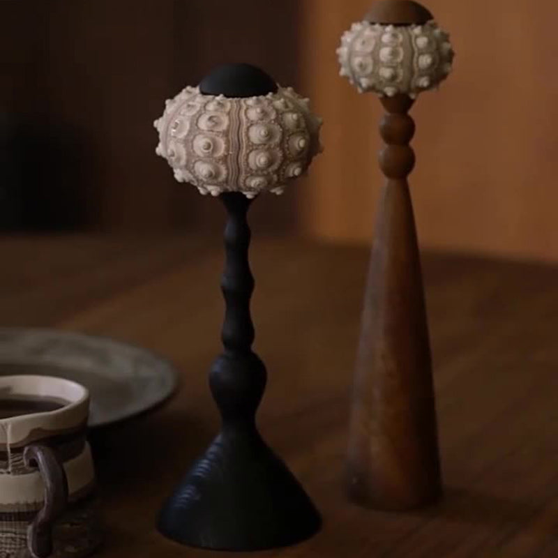 Rechargeable Wood Natural Sea Table Lamp