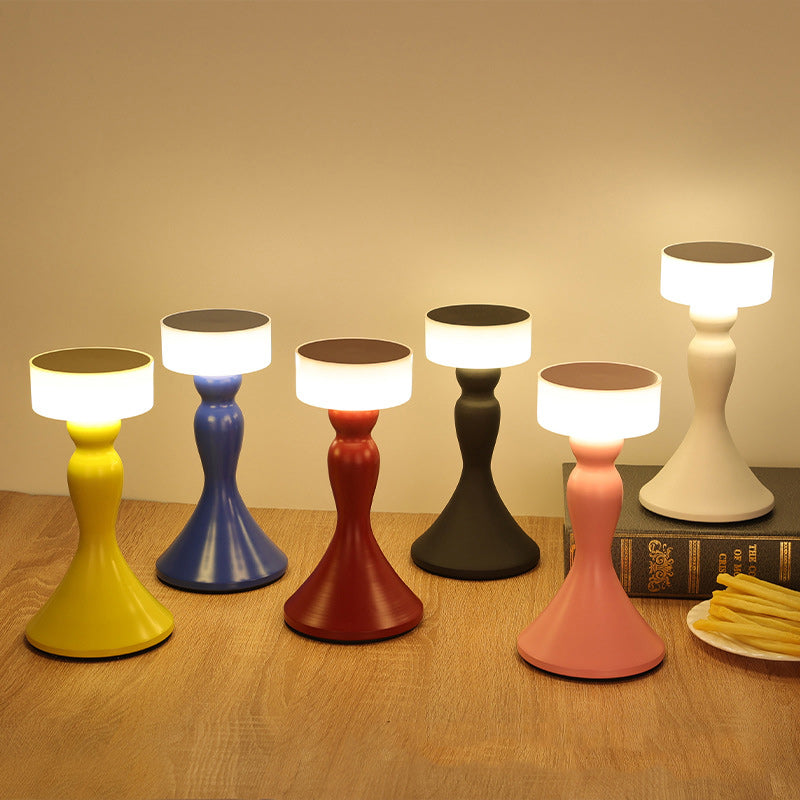Rechargeable Iron Acrylic Dumbbell Table Lamp