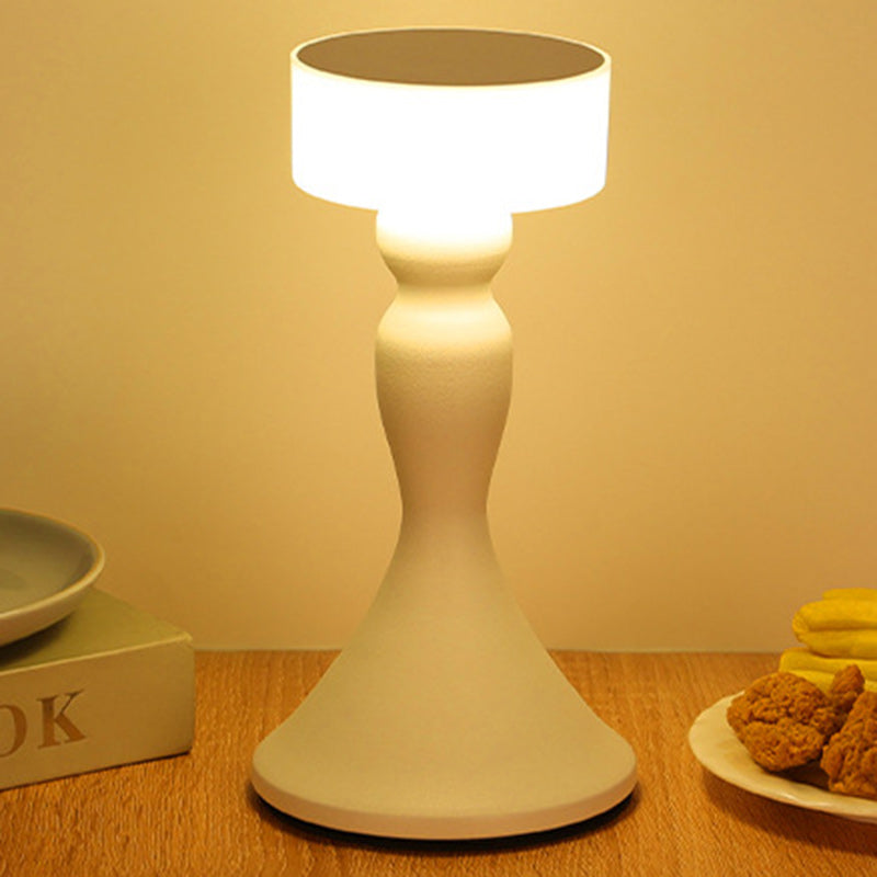 Rechargeable Iron Acrylic Dumbbell Table Lamp