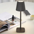 Rechargeable Iron Acrylic Pleated Table Lamp