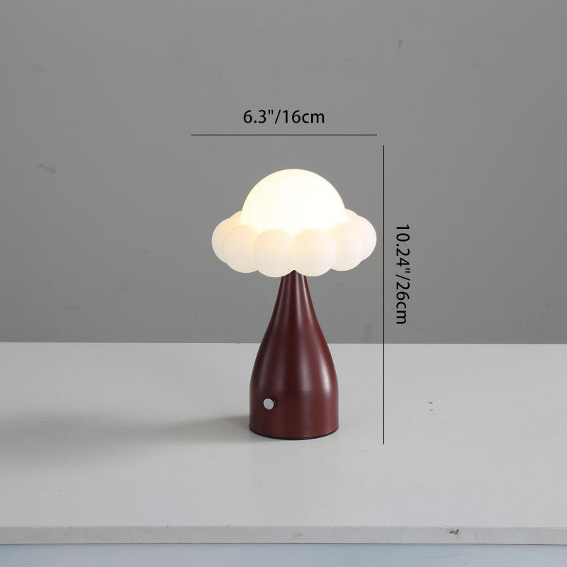 Iron Plastic Dome Cloud Table Lamp