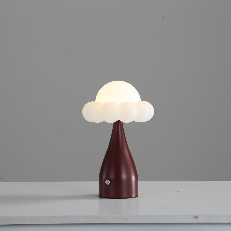Iron Plastic Dome Cloud Table Lamp