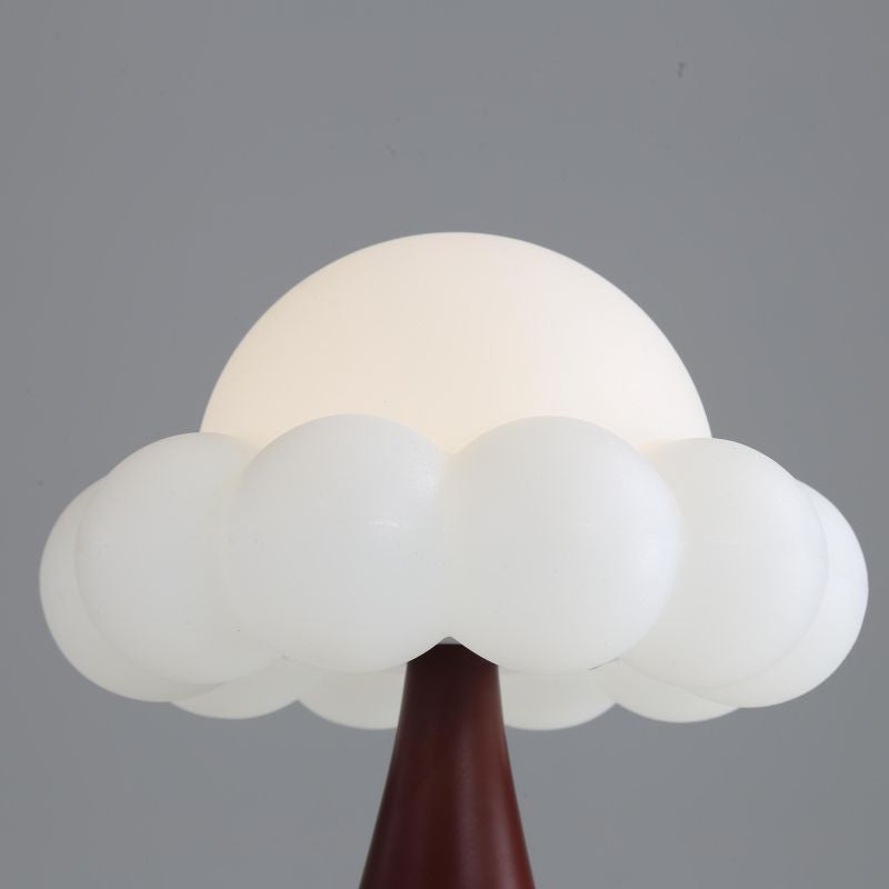 Iron Plastic Dome Cloud Table Lamp