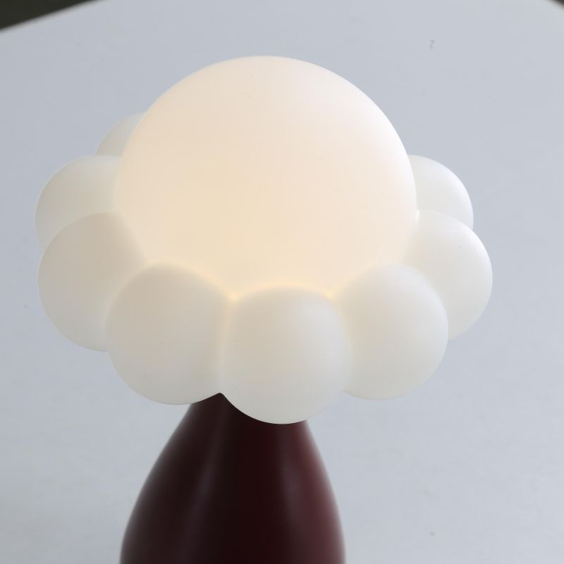 Iron Plastic Dome Cloud Table Lamp