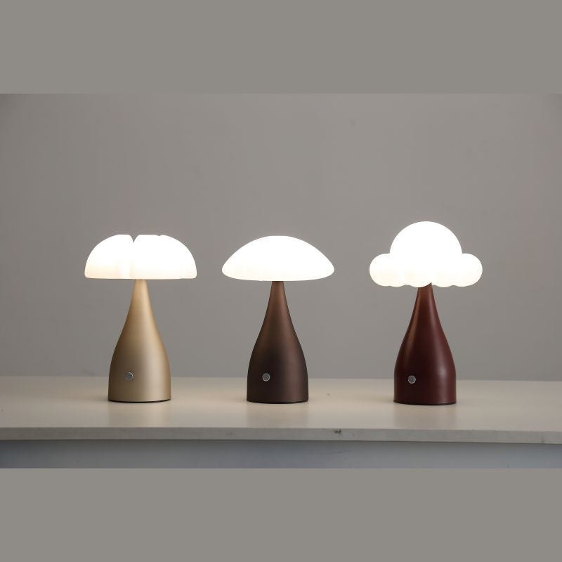 Iron Plastic Dome Cloud Table Lamp
