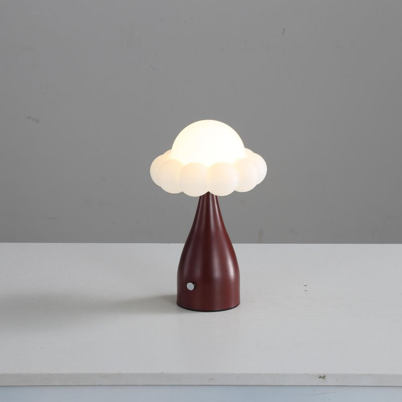 Iron Plastic Dome Cloud Table Lamp