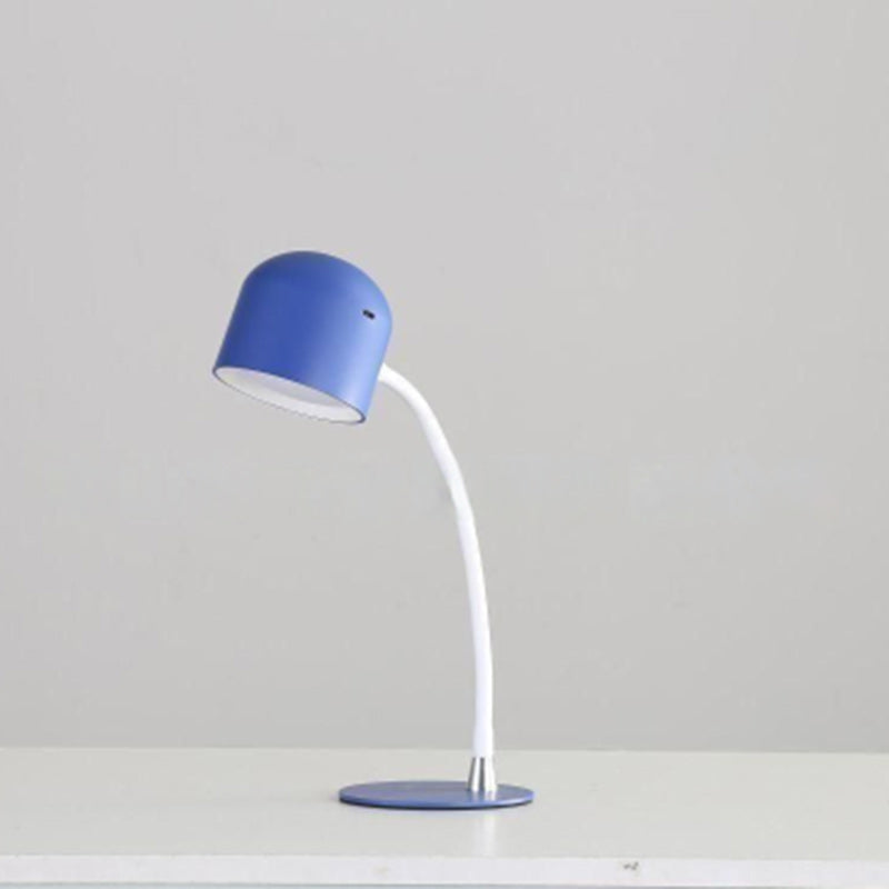 Plastic Iron Rechargeable Cylinder Table Lamp
