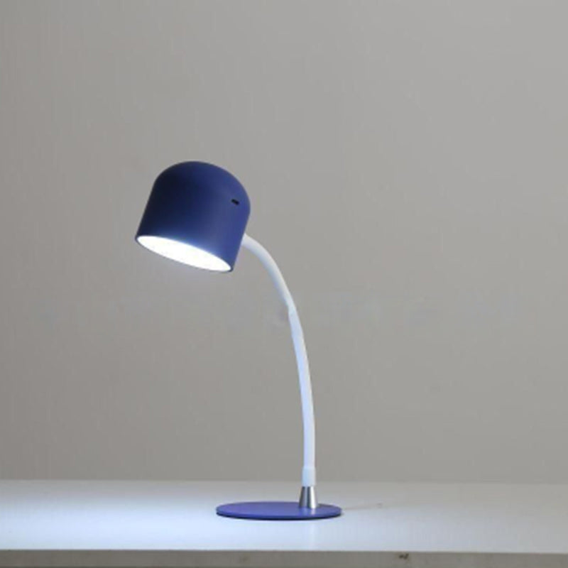 Plastic Iron Rechargeable Cylinder Table Lamp
