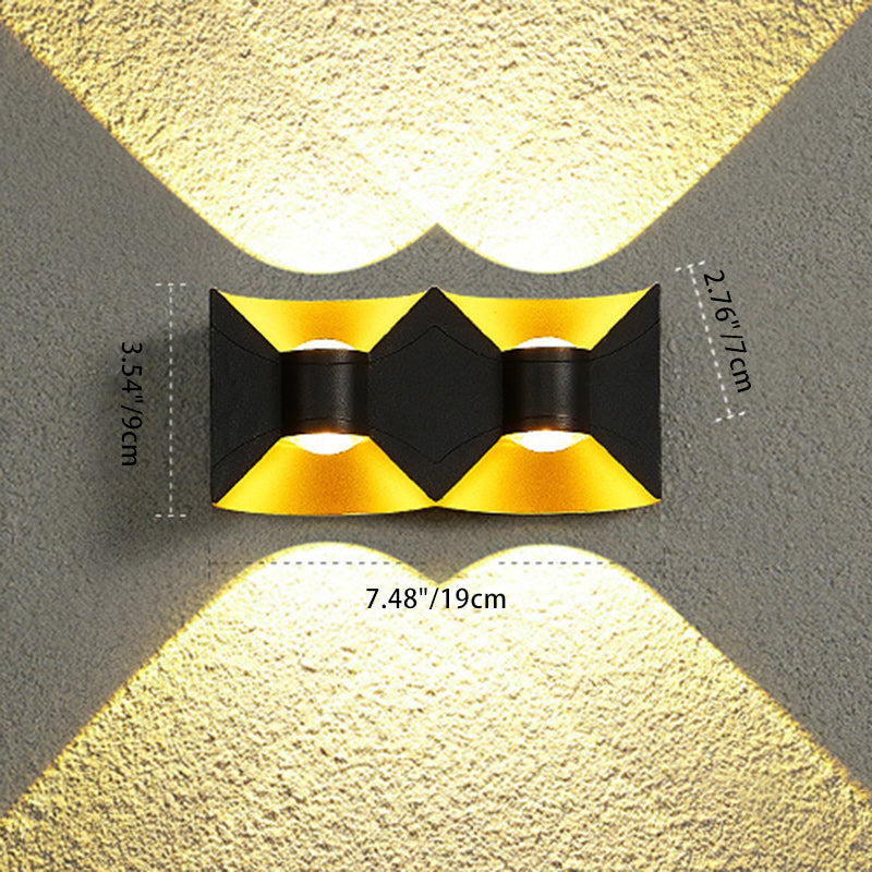 Square Rectangular Aluminum Patio Outdoor Light