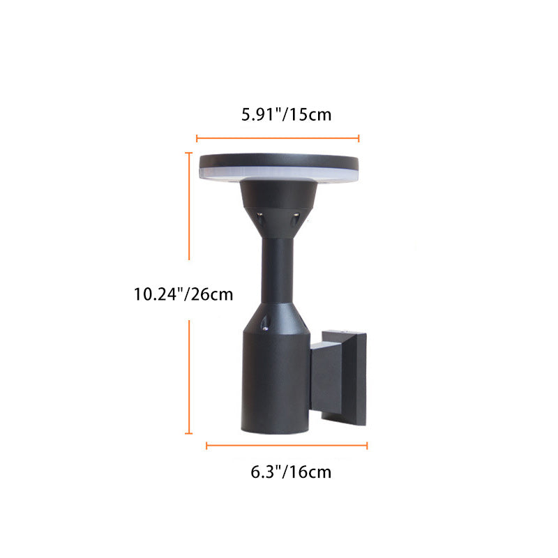 Column Square Round Aluminum Outdoor Light
