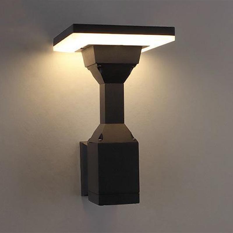 Column Square Round Aluminum Outdoor Light