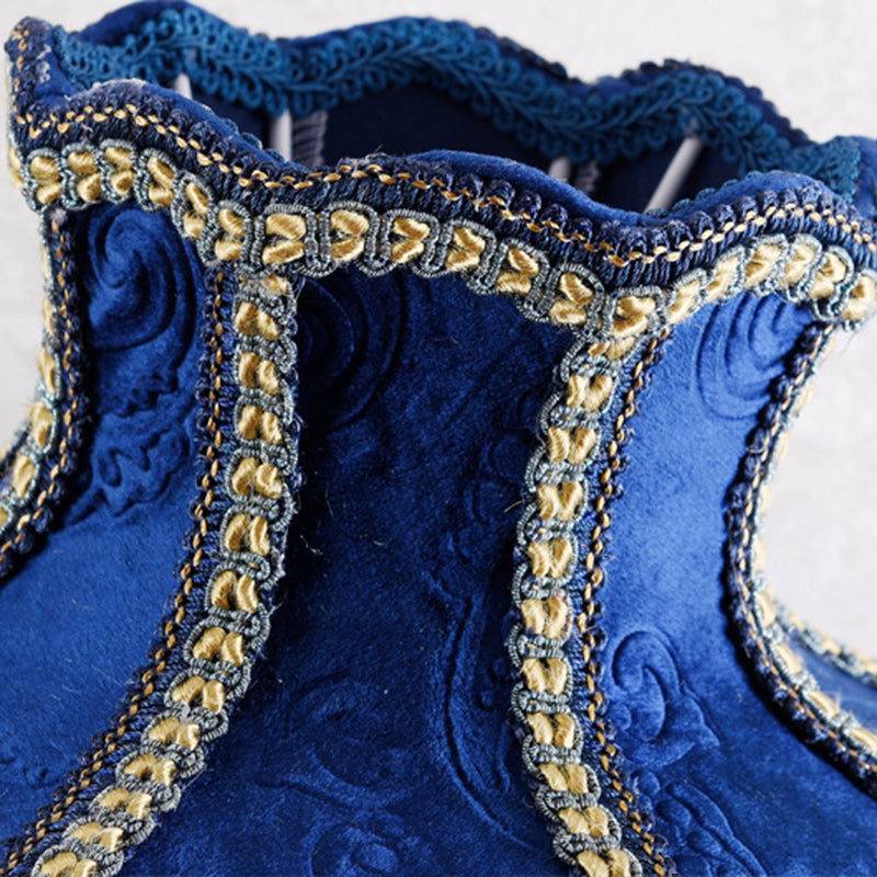 Resin Fabric Lace Beads Table Lamp