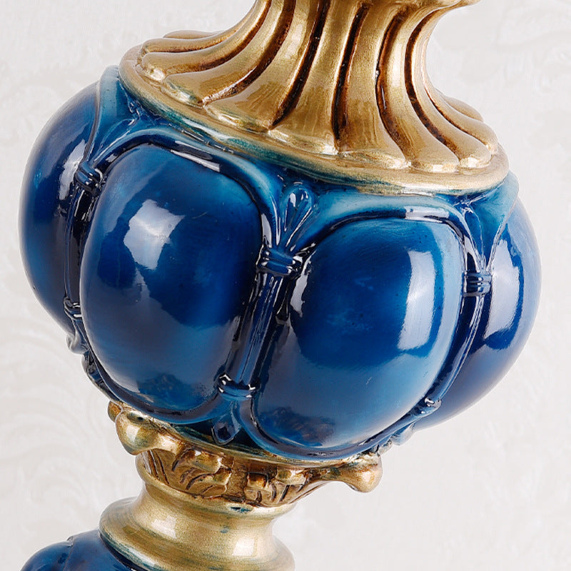 Resin Fabric Lace Beads Table Lamp