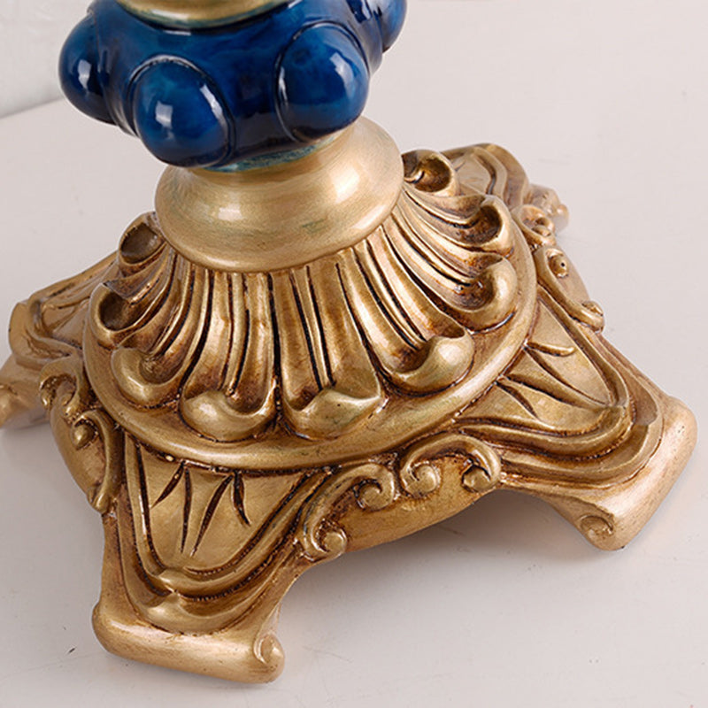 Resin Fabric Lace Beads Table Lamp
