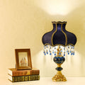 Resin Fabric Lace Beads Table Lamp