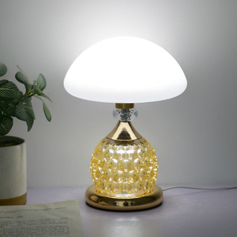 Iron PC Dome Mushroom Table Lamp