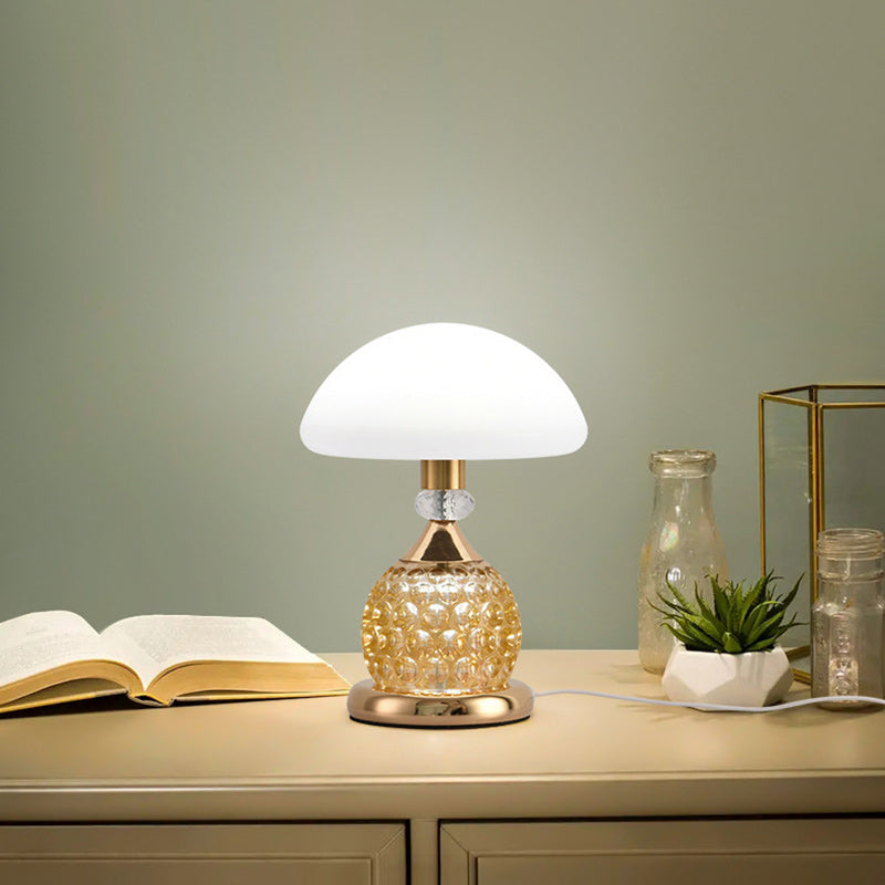 Iron PC Dome Mushroom Table Lamp