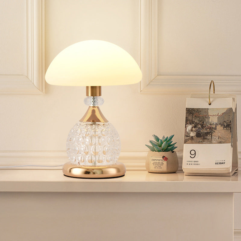 Iron PC Dome Mushroom Table Lamp